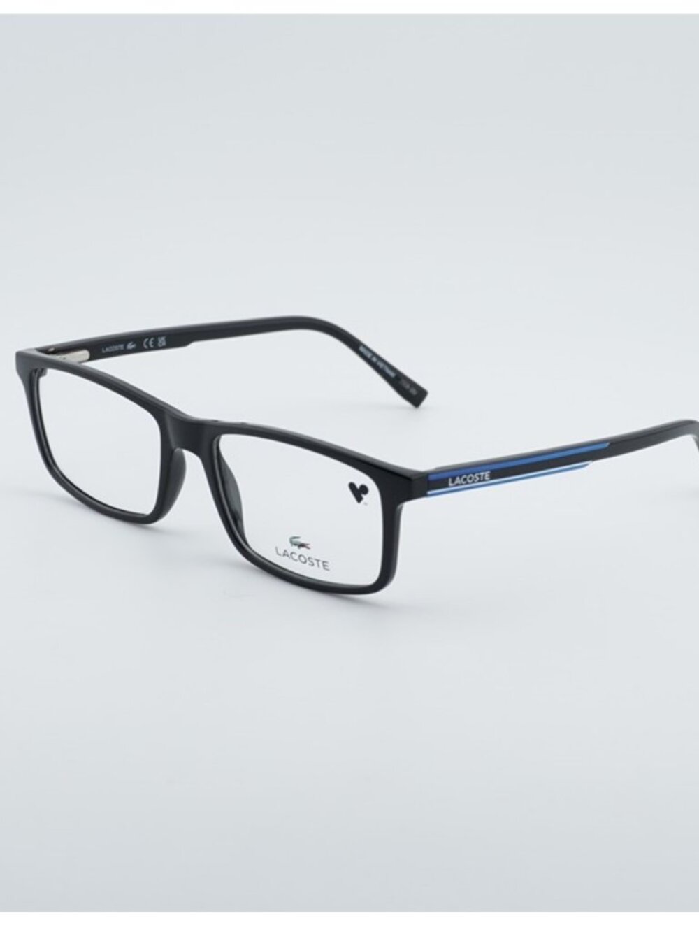 Lacoste L2858 001 Eyeglasses Black 54mm Rectangle Frame